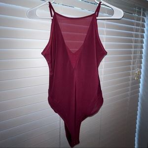 NWT forever 21 bodysuit with mesh